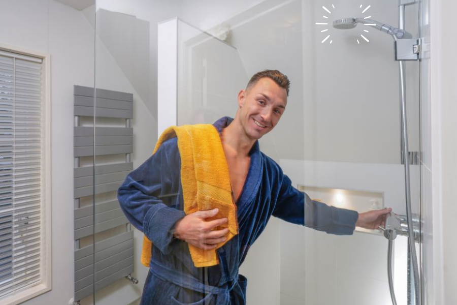 Win een waterbesparende douchekop