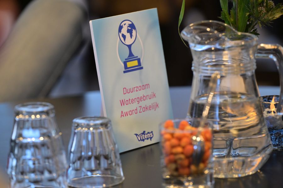 Tafelkaart uitreiking Award Duurzaam Watergebruik