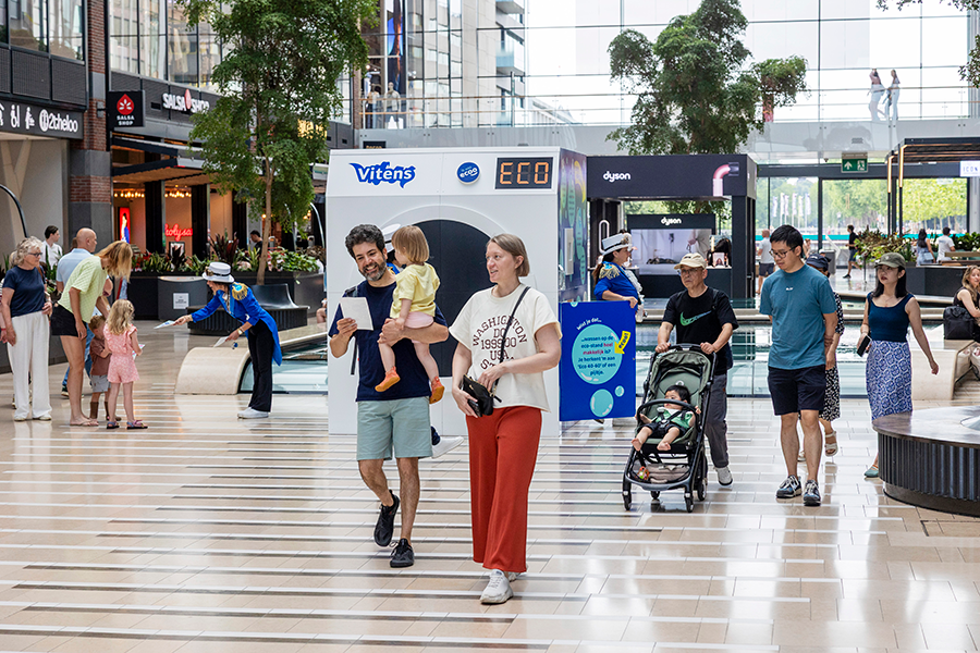 Wasmachine in Hoog Catharijne Utrecht