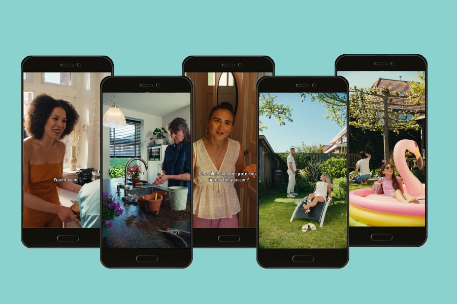 Vijf telefoons met video's